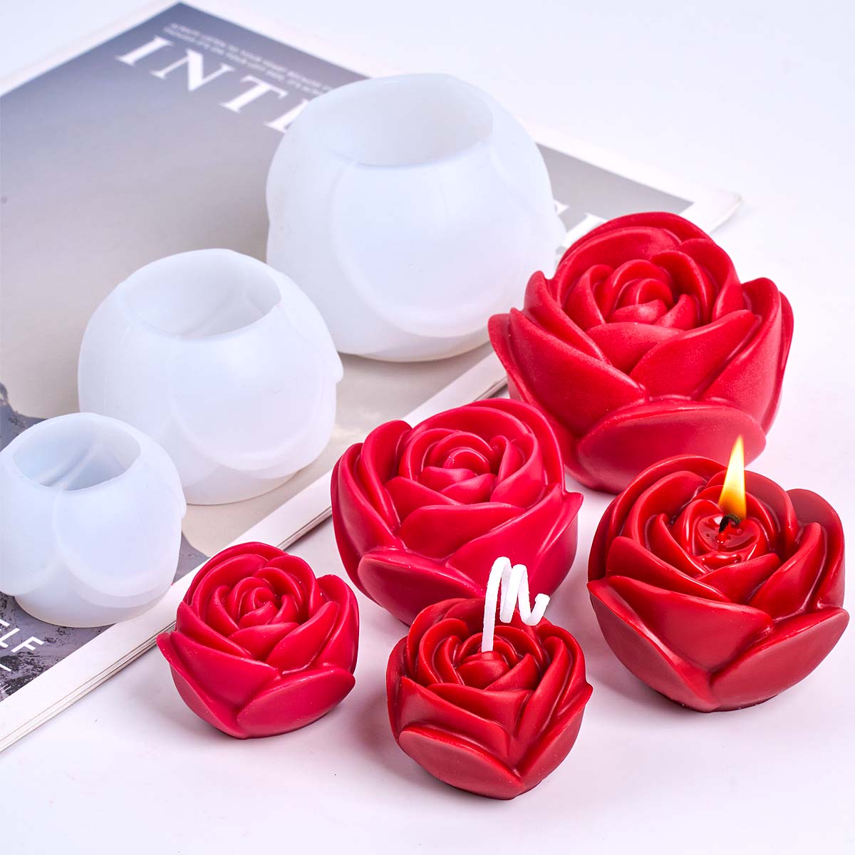 Resin Craft Ideas - Stampo per candele in silicone a