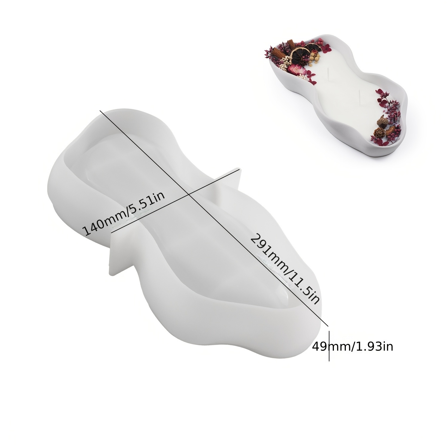 1 grande stampo ovale irregola - Resin Craft Ideas recensione e prezzo